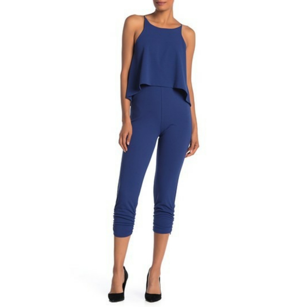 Love...Ady | Solid Halter Popover Jumpsuit